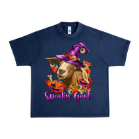 Navy Spooky Goat Urban Heavy Tee - RanaPortraitStore