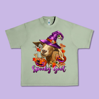 Spooky Goat Urban Heavy Tee Designed By Ranaportraitstore