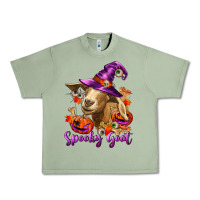Oil Green Spooky Goat Urban Heavy Tee - RanaPortraitStore