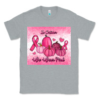 Heather Grey in october we wear pink pumpkin Classic Tee - RanaPortraitStore