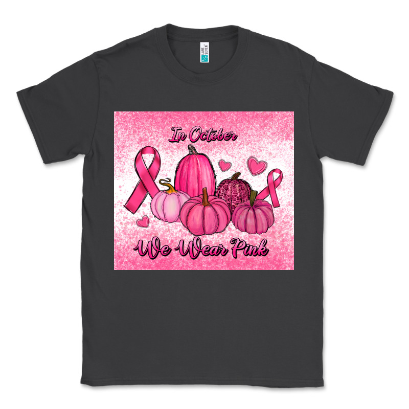 In October We Wear Pink Pumpkin Classic Tee by RanaPortraitStore | Teevron