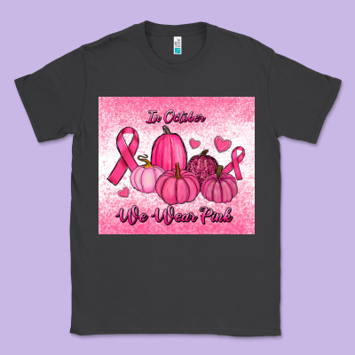 In October We Wear Pink Pumpkin Classic Tee Designed By Ranaportraitstore