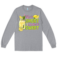 Heather Grey life is  make it sweet Long Sleeve Tee - texasbilliewilder