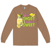 Toasted Coconut life is  make it sweet Long Sleeve Tee - texasbilliewilder