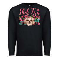 Black shih tzu mom Premium Sweatshirt - Artiststas