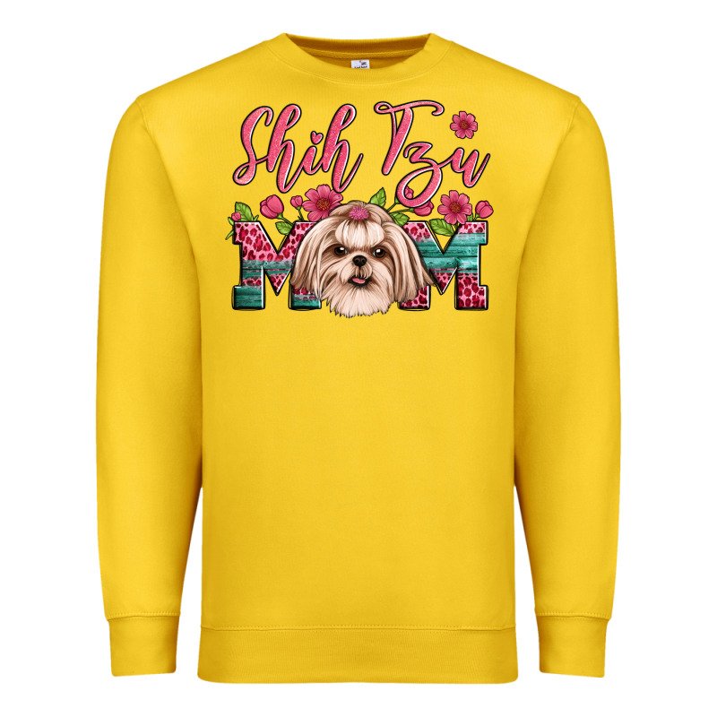 Shih Tzu Mom Premium Sweatshirt by Artiststas | Teevron