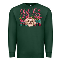 Sports Green shih tzu mom Premium Sweatshirt - Artiststas