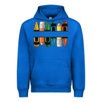 Cobalt custom crayons with pencil Urban Hoodie - NancyCooperArtShop