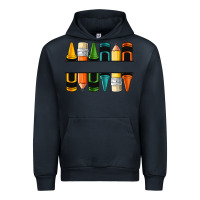 Navy custom crayons with pencil Urban Hoodie - NancyCooperArtShop