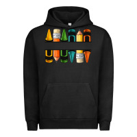Pigment Black custom crayons with pencil Urban Hoodie - NancyCooperArtShop
