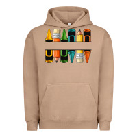 Pigment Burro custom crayons with pencil Urban Hoodie - NancyCooperArtShop