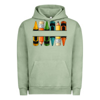 Pigment Oil Green custom crayons with pencil Urban Hoodie - NancyCooperArtShop