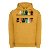 Pigment Peanut Butter custom crayons with pencil Urban Hoodie - NancyCooperArtShop