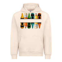 Sandshell custom crayons with pencil Urban Hoodie - NancyCooperArtShop