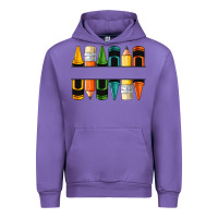 Tulip custom crayons with pencil Urban Hoodie - NancyCooperArtShop