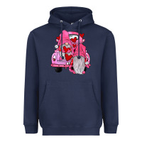 Navy farm truck,gnomies valentines Heavyweight Hoodie - JahusDesignShop