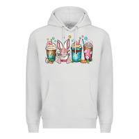 Dove Grey easter coffee cups Premium Hoodie - MaliasSmallBusiness