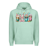 Seafoam easter coffee cups Premium Hoodie - MaliasSmallBusiness
