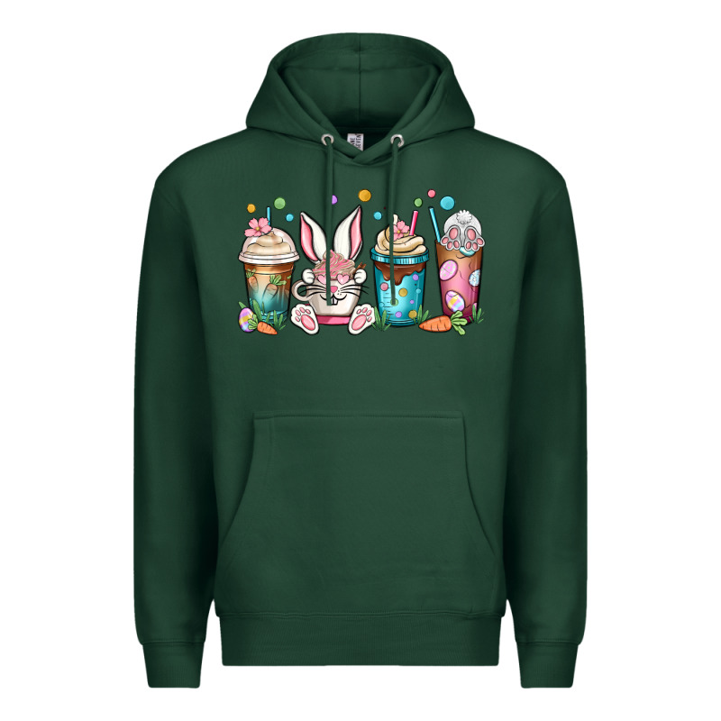 Easter Coffee Cups Premium Hoodie by MaliasSmallBusiness | Teevron