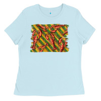 Mardi Gras Crawfish Background Ladies Tee | Teevron