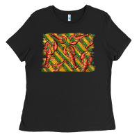 Black mardi gras crawfish background Ladies Tee - BarkalooDesign