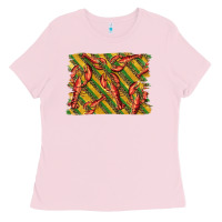 Bubblegum Pink mardi gras crawfish background Ladies Tee - BarkalooDesign