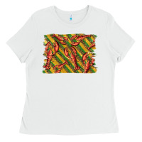 White mardi gras crawfish background Ladies Tee - BarkalooDesign