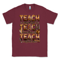Burgundy teach compassion teach kindness teach confidence Classic Tee - Zillion Design Studio