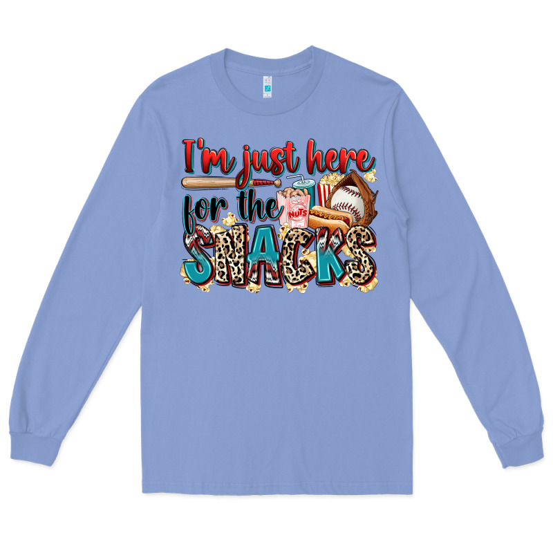 I'm Just Here For The Snacks Long Sleeve Tee by Zillion Design Studio | Teevron