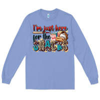 Colony Blue i'm just here for the snacks Long Sleeve Tee - Zillion Design Studio