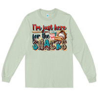 Matcha i'm just here for the snacks Long Sleeve Tee - Zillion Design Studio