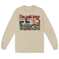 Mushroom i'm just here for the snacks Long Sleeve Tee - Zillion Design Studio