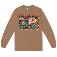 Toasted Coconut i'm just here for the snacks Long Sleeve Tee - Zillion Design Studio