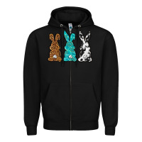 Black Western Happy Easter peeps Zipper Hoodie - Neo Western