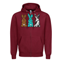 Burgundy Western Happy Easter peeps Zipper Hoodie - Neo Western