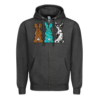 Charcoal Heather Western Happy Easter peeps Zipper Hoodie - Neo Western