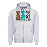Heather Grey Western Happy Easter peeps Zipper Hoodie - Neo Western