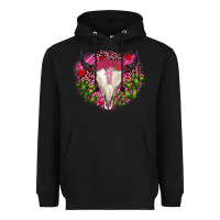 Black bull skull cactus valentines Heavyweight Hoodie - JahusDesignShop