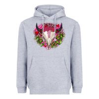 Heather Grey bull skull cactus valentines Heavyweight Hoodie - JahusDesignShop