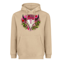 Mushroom bull skull cactus valentines Heavyweight Hoodie - JahusDesignShop