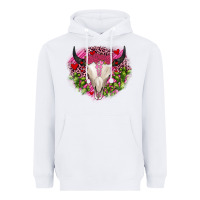 White bull skull cactus valentines Heavyweight Hoodie - JahusDesignShop
