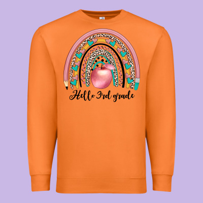 Hello 3rd Grade Premium Sweatshirt Designed By Jahusdesignshop