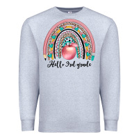 Heather Grey hello 3rd grade Premium Sweatshirt - JahusDesignShop