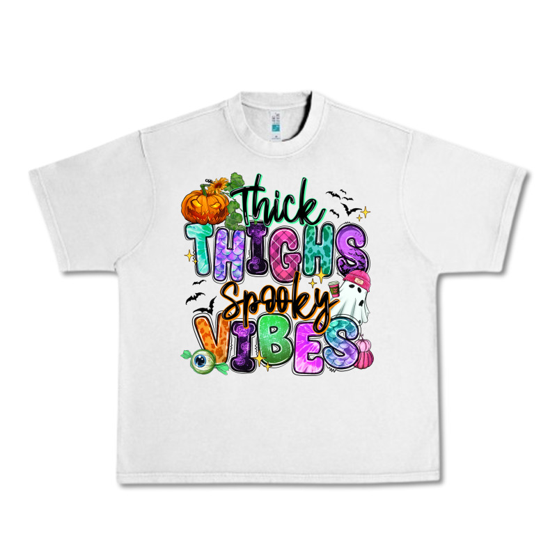 Thick Thighs Spooky Vibes Urban Heavy Tee by RanaPortraitStore | Teevron