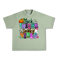 Oil Green Thick thighs spooky vibes Urban Heavy Tee - RanaPortraitStore