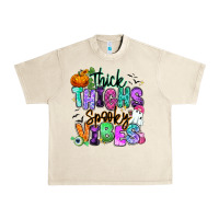 Sandshell Thick thighs spooky vibes Urban Heavy Tee - RanaPortraitStore