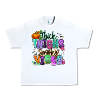 White Thick thighs spooky vibes Urban Heavy Tee - RanaPortraitStore