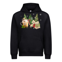 Black christmas coffee and book Urban Hoodie - MaliasSmallBusiness