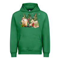 Emerald christmas coffee and book Urban Hoodie - MaliasSmallBusiness