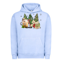 Pigment Grape Ice christmas coffee and book Urban Hoodie - MaliasSmallBusiness